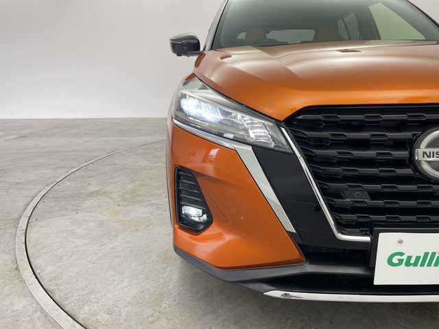 日産 キックス X ツートーンインテリアED 群馬県 2020(令2)年 1万km プレミアムホライズンオレンジ/ピュアブラック 2トーン 純正９型ナビ　全周囲カメラ　プロパイロット　デジタルインナーミラー　ステアリングヒーター　ドライブレコーダー　レザーステアリング　アダプティブクルーズコントロール　アイドリングストップ　禁煙車