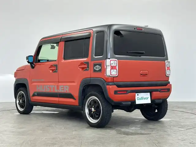 スズキ ハスラー HYBRID X ターボ 愛知県 2020(令2)年 5.5万km バーミリオンオレンジ/ガンメタリック2トーン スズキセーフティサポート/　・衝突被害軽減ブレーキ/　・追従型クルーズコントロール/　・レーンキープアシスト/　・誤発進抑制装置/　・レーンキープアシスト/　・先行者発進通知/９型メーカーナビ/　（ＢＴ／フルセグＴＶ／ＣＤ／ＤＶＤ）/AppleCarPlay/AndroidAuto/全方位カメラ/３６０度ドラレコ/ビルトインＥＴＣ/カロッツェリアサブウーファー/ＴＶキャンセラー/シートヒーター　/ＲＡＹＳ１５インチＡＷ
