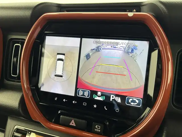 スズキ ハスラー HYBRID X ターボ 愛知県 2020(令2)年 5.5万km バーミリオンオレンジ/ガンメタリック2トーン スズキセーフティサポート/　・衝突被害軽減ブレーキ/　・追従型クルーズコントロール/　・レーンキープアシスト/　・誤発進抑制装置/　・レーンキープアシスト/　・先行者発進通知/９型メーカーナビ/　（ＢＴ／フルセグＴＶ／ＣＤ／ＤＶＤ）/AppleCarPlay/AndroidAuto/全方位カメラ/３６０度ドラレコ/ビルトインＥＴＣ/カロッツェリアサブウーファー/ＴＶキャンセラー/シートヒーター　/ＲＡＹＳ１５インチＡＷ