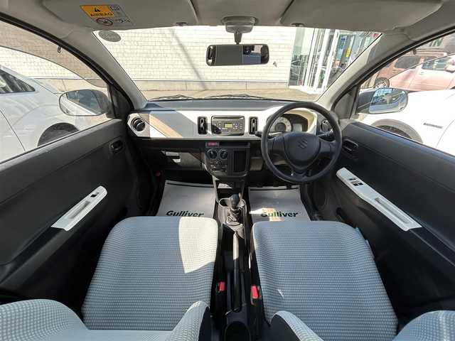 スズキ アルト F 山口県 2015(平27)年 1.9万km シルキーシルバーメタリック ５速マニュアル/ワンオーナー/禁煙車/Ｗエアバック/キーレスエントリー/純正ＣＤ/横滑り防止装置/走行１８４６２Ｋｍ/取扱説明書/保証書/フロアマット/スペアキー/夏冬タイヤ有り