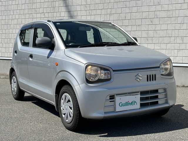 スズキ アルト F 山口県 2015(平27)年 1.9万km シルキーシルバーメタリック ５速マニュアル/ワンオーナー/禁煙車/Ｗエアバック/キーレスエントリー/純正ＣＤ/横滑り防止装置/走行１８４６２Ｋｍ/取扱説明書/保証書/フロアマット/スペアキー/夏冬タイヤ有り
