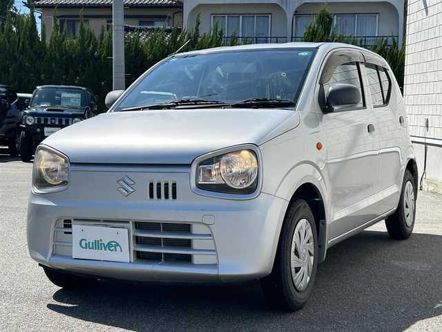 スズキ アルト F 山口県 2015(平27)年 1.9万km シルキーシルバーメタリック ５速マニュアル/ワンオーナー/禁煙車/Ｗエアバック/キーレスエントリー/純正ＣＤ/横滑り防止装置/走行１８４６２Ｋｍ/取扱説明書/保証書/フロアマット/スペアキー/夏冬タイヤ有り