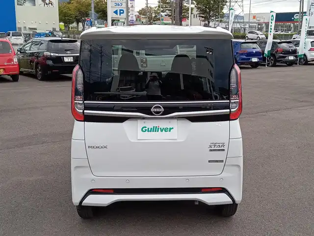 日産 ルークス HWS X プロパイロットED 福井県 2024(令6)年 0.6万km ホワイトパール 純正ディーラーオプションナビ（MJ116D-W）/・（フルセグTV/CD/DVD/Bluetooth/AUX/FM/AM）/プロパイロット/エマージェンシーブレーキ/車線逸脱警報/デジタルインナーミラー/インテリジェントアラウンドビューモニター/両側パワースライドドア/アイドリングストップ/前席シートヒーター/ステアリングヒーター/電動パーキング/オートブレーキホールド/オートLEDライト/フロントフォグランプ/純正14インチAW/純正フロアマット/スマートキー