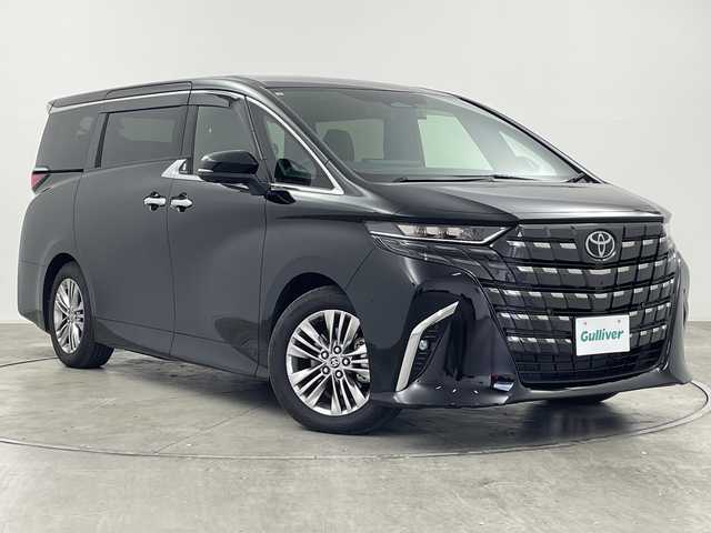 トヨタ アルファードハイブリット Z 群馬県 2025(令7)年 0.7万km ブラック サンルーフ　純正１４型ナビ　純正１３．２型後席モニター　電子ミラー　ユニバーサルステップ　ワイヤレス充電器　全周囲カメラ　ドラレコ　両側電動スライドドア　シートヒーター／シートベンチレーション　禁煙車