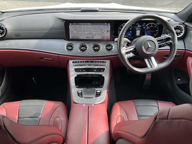 メルセデス・ベンツ Ｍ・ベンツ ＣＬＳ２２０ｄ スポーツ エクスクルーシブPKG 岐阜県 2022(令4)年 3.4万km ダイヤモンドホワイト 赤黒レザーシート/メーカーオプションナビ/フルセグTV/BT/USB/FM/AM/Burmesterオーディオ/レーダークルーズコントロール/シートヒーター/エアシート/パワーシート/シートポジションメモリー機能/バックカメラ/アラウンドビューモニター/パドルシフト/ブラインドスポットモニター/アクティブレーンキープアシスト/アクティブステアリングアシスト/アクティブブレーキアシスト/道路標識アシスト/ヘッドアップディスプレイ/パークトロニック/ETC2.0/ドライブレコーダー（SD無）/ISOFIX/純正フロアマット