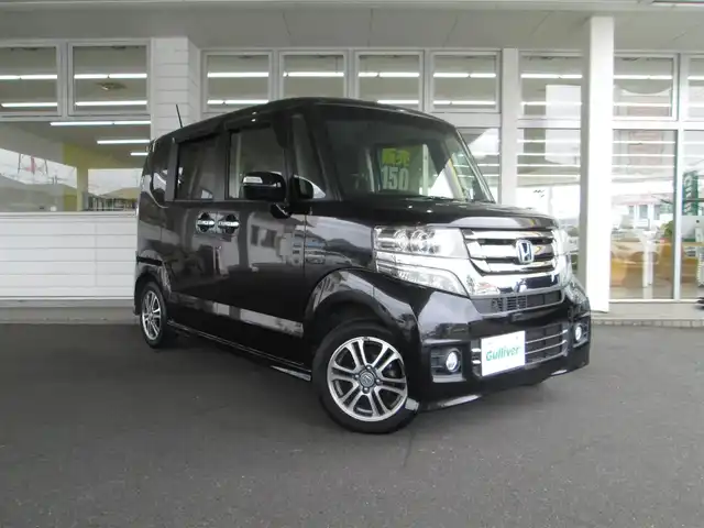 ホンダ Ｎ ＢＯＸ カスタム G Lパッケージ 千葉県 2016(平28)年 7.9万km スマートブラック ワンオーナー/社外ナビ、フルセグTV/バックカメラ/社外オーディオ【DVD/CD/BT】/片側パワースライドドア/HIDヘッドライト&ハロゲンフォグ/LED室内灯/ナビ連動ステアリングスイッチ/横滑り防止装置/オートリトラミラー/ビルトインETC、スペアキー/取扱説明書/新車時保証書