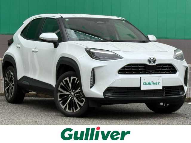 トヨタ ヤリスクロス ハイブリッド Z 千葉県 2025(令7)年 0.5万km プラチナホワイトパールマイカ 純正ディスプレイオーディオ（AM/FM/Bluetooth/Miracast)/バックカメラ/トヨタセーフティー/レーダークルーズコントロール/ETC/ステアリングヒーター/前席シートヒーター/ハーフレザーシート/運転席パワーシート/純正アルミホイール/LEDヘッドライト/フォグランプ/スマートキー/取扱説明書/保証書/スペアキー