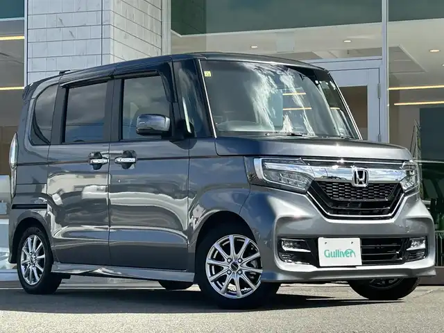 ホンダ Ｎ ＢＯＸ カスタム G EX ターボ ホンダセンシング 兵庫県 2020(令2)年 6.3万km シャイニンググレーM 純正8インチプレミアムインナーナビ/BTオーディオ/フルセグTV/バックカメラ/CD/DVD/AppleCarPlay/ステアリングスイッチ/パドルシフト/ETC/シートヒーター/両側パワースライドドア/無限フロアマット/ハーフレザーシート/ホンダセンシング