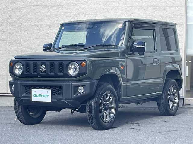 スズキ ジムニー XC 大阪府 2021(令3)年 1万km ジャングルグリーン 5MT/純正8型ナビ フルセグTV CD DVD BT/バックカメラ/ETC/前後ドラレコ/スマートキー 2個/衝突被害軽減ブレーキ/クルーズコントロール/レーンアシスト/オートマチックハイビーム/LEDオートヘッドライト/フォグライト/背面タイヤ/ステアリングリモコン/シートヒーター/ダウンヒルアシストコントロール/革巻きステアリング/W サイド カーテン エアバッグ/保証書 取説 ナビ取説/禁煙車