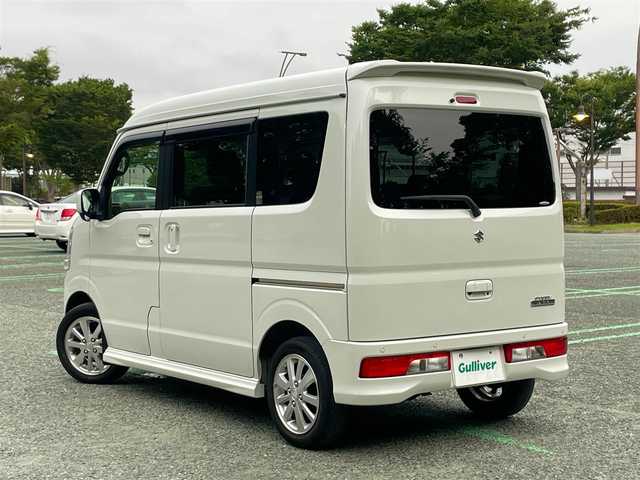 スズキ エブリィ ワゴン PZターボ 静岡県 2021(令3)年 2.9万km パールホワイト 1オーナー/デュアルカメラブレーキサポート/社外ナビ/地デジ/Bカメラ/ETC2.0/ドラレコ前方/左側パワスラ/純正14インチAW/スマートキー/スペアキー/保証書/取扱説明書