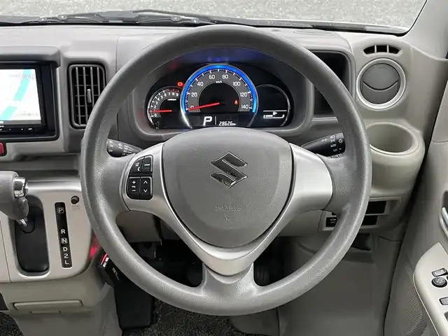 スズキ エブリィ ワゴン PZターボ 静岡県 2021(令3)年 2.9万km パールホワイト 1オーナー/デュアルカメラブレーキサポート/社外ナビ/地デジ/Bカメラ/ETC2.0/ドラレコ前方/左側パワスラ/純正14インチAW/スマートキー/スペアキー/保証書/取扱説明書