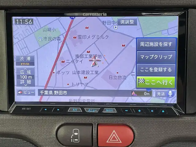 トヨタ スペイド F 千葉県 2012(平24)年 5万km ダークバイオレットマイカメタリック 禁煙車/社外ナビ（AVIC-ZH77）/CD DVD Bluetooth/フルセグTV/バックカメラ/左側電動スライドドア/ETC/コーナーセンサー/社外15インチアルミホイール/純正フロアマット/プッシュスタート/スマートキー/横滑り防止機能