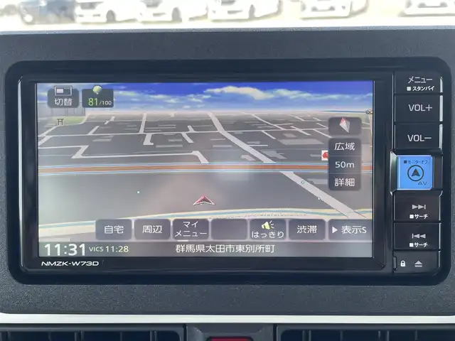 ダイハツ ムーヴ キャンバス ストライプス G 群馬県 2024(令6)年 0.1千km シャイニングホワイトパール/レイクブルーメタリック スマートアシスト/衝突回避支援ブレーキ/ブレーキ制御付誤発進制御/車線逸脱制御/路側逸脱警報/先行車発進お知らせ/コーナーセンサー/標識認識/アダプティブドライビングビーム/サイドビューランプ/衝突警報/車線逸脱警報/ふらつき警報/純正メモリーナビ（NMZK-W73D）/フルセグTV/バックカメラ/両側パワースライドドア/シートヒーター（D席/N席）/オートリトラーミラー/ホットカップホルダー/オートホールド/LEDヘッドランプ/保証書/取説/スペアキー