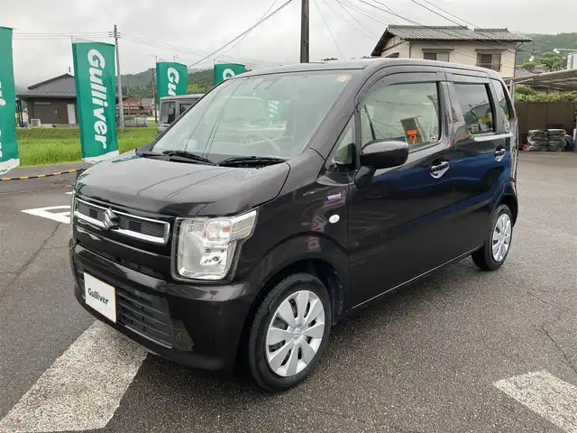 スズキ ワゴンＲ HYBRID FX 広島県 2018(平30)年 7万km 茶 社外メモリーナビ/BTオーディオ・ワンセグTV/ヘッドアップディスプレイ/D席シートヒーター/セーフティパッケージ/スマートキー