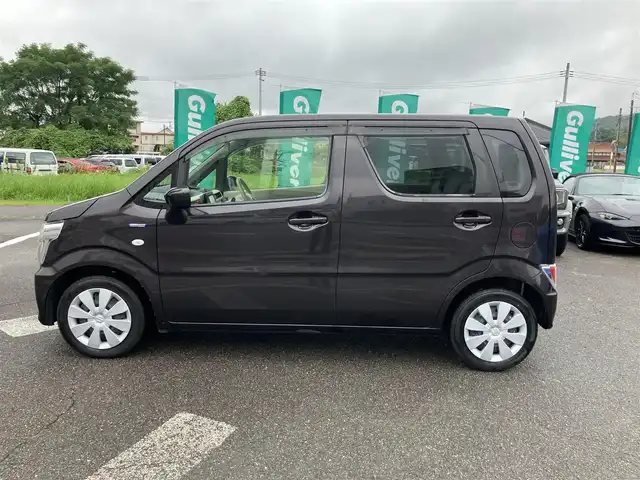 スズキ ワゴンＲ HYBRID FX 広島県 2018(平30)年 7万km 茶 社外メモリーナビ/BTオーディオ・ワンセグTV/ヘッドアップディスプレイ/D席シートヒーター/セーフティパッケージ/スマートキー