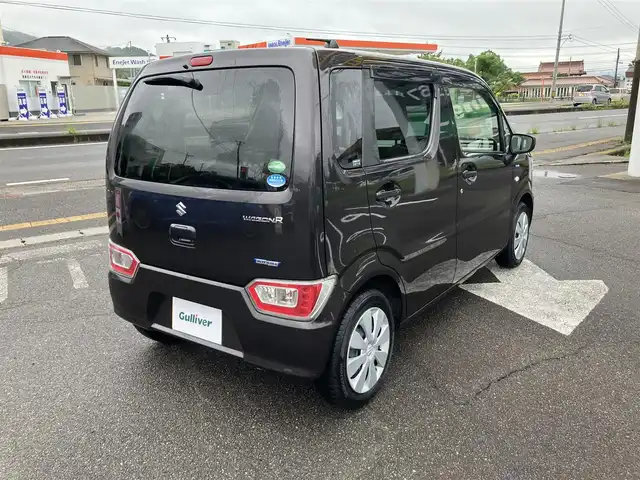 スズキ ワゴンＲ HYBRID FX 広島県 2018(平30)年 7万km 茶 社外メモリーナビ/BTオーディオ・ワンセグTV/ヘッドアップディスプレイ/D席シートヒーター/セーフティパッケージ/スマートキー
