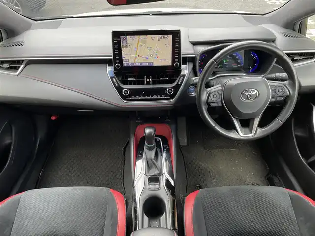 トヨタ カローラ スポーツ ハイブリッドG Z 静岡県 2020(令2)年 7.4万km アティチュードブラックマイカ/ホワイトパールクリスタルシャイン ワンオーナー/TRDエアロ/純正ナビ/フルセグTV/BT/バックカメラ/ハーフレザーシート/前席シートヒーター/前後ドライブレコーダー/ビルトインETC/プリクラッシュセーフティ/レーンキープアシスト/オートハイビーム/レーダークルーズコントロール/クリアランスソナー/ブラインドスポットモニター/LEDライト/LEDフォグ/スマートキー×2/保証書/取扱説明書/ナビ取扱説明書/R7点検記録簿有