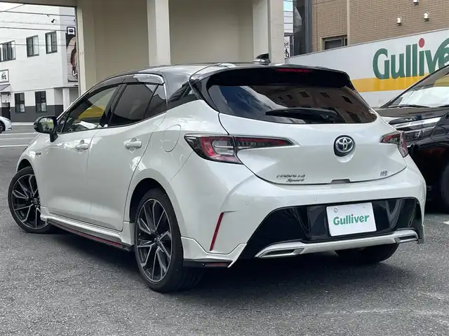 トヨタ カローラ スポーツ ハイブリッドG Z 静岡県 2020(令2)年 7.4万km アティチュードブラックマイカ/ホワイトパールクリスタルシャイン ワンオーナー/TRDエアロ/純正ナビ/フルセグTV/BT/バックカメラ/ハーフレザーシート/前席シートヒーター/前後ドライブレコーダー/ビルトインETC/プリクラッシュセーフティ/レーンキープアシスト/オートハイビーム/レーダークルーズコントロール/クリアランスソナー/ブラインドスポットモニター/LEDライト/LEDフォグ/スマートキー×2/保証書/取扱説明書/ナビ取扱説明書/R7点検記録簿有