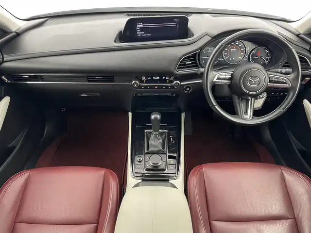 マツダ ＣＸ－３０ XD 100周年特別記念車 愛知県 2020(令2)年 1.7万km スノーフレイクホワイトパールマイカ BOSEサウンド/純正ナビ（フルセグ、CD、DVD、Bluetooth）/シートヒーター（D+N)/ハンドルヒーター/パワーバックドア/パワーシート（D席）/ETC/全方位カメラ/BSM/パワーバックドア/本革レザーシート/LEDヘッドライト/衝突軽減ブレーキ/レーンキープアシスト/オートハイビーム/オートライト/ドラレコ/純正18インチAW/純正フロアマット/コーナーセンサー/USB/フォグライト