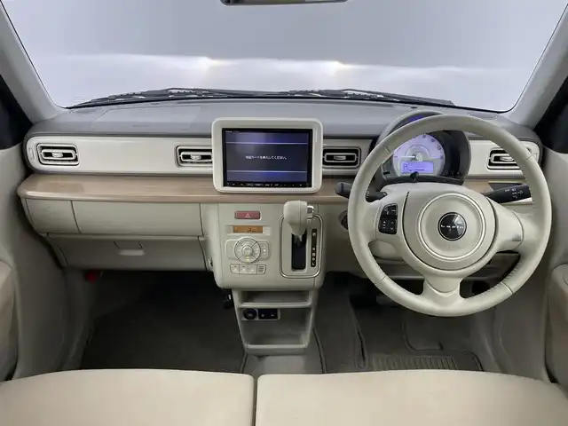 スズキ ラパン モード 千葉県 2022(令4)年 4.3万km ピュアホワイトP 禁煙車/横滑り防止装置/衝突安全ボディ/衝突被害軽減システム/デュアルセンサーブレーキサポート/純正8インチナビ/アラウンドビューモニター/LEDオートライト/シートヒーター/純正14インチアルミホイール/オートエアコン/アイドリングストップ/USBポート/プッシュスタート/スマートキー/ナビSD後送りで詳細確認できず
