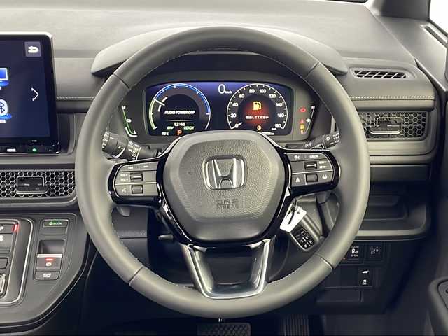 ホンダ ステップワゴン スパーダ eHEV 愛知県 2025(令7)年 0.1千km クリスタルブラックパール ・登録済未使用車/・純正11.4インチナビ/・Bluetooth/フルセグTV/CD/DVD/AppleCarPlay/・ハーフレザーシート/・D/Nシートヒーター/・パワーバックドア/・両側パワースライドドア/・2列目オットマン/・パドルシフト/・オートブレーキホールド/・オートLEDヘッドライト/・フォグライト/・スマートキー×２/・純正16インチアルミホイール/・サイド/カーテンエアバッグ/【ホンダセンシング】/・衝突軽減ブレーキ/・オートハイビーム/・誤発進抑制機能/・後方誤発進抑制機能/・路外逸脱警報機能/・アダプティブクルーズコントロール/・車線維持支援システム/・歩行者事故低減ステアリング^/・先行車発進お知らせ機能/・標識認識機能