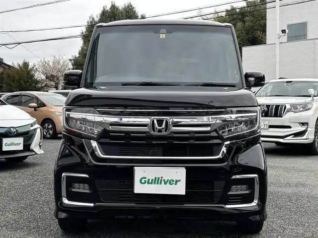 ホンダ Ｎ ＢＯＸ カスタム L 熊本県 2022(令4)年 2.8万km クリスタルブラックパール 社外ナビ（MDV-S708L）/【フルセグ/Bluetooth/CD/DVD/ラジオ】/バックカメラ/両側パワースライドドア/レーダークルーズコントロール/衝突軽減ブレーキ/先行車発進お知らせ機能/レーンキープアシスト/標識認識機能/パーキングセンサー/横滑り防止機能/ECON/前席シートヒーター/ブレーキホールド/ETC/純正14インチAW/オートライト/LEDヘッドライト/フォグランプ/ステアリングスイッチ/フロアマット/ドアバイザー