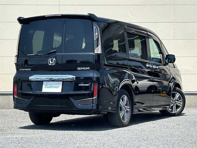 ホンダ ステップワゴン スパーダ ハイブリッド G ホンダセンシング 茨城県 2018(平30)年 7.8万km プレミアムスパークルブラックパール 純正９インチナビ/・フルセグTV/・Bluetooth接続/・DVD再生機能/バックカメラ/後部座席モニター/クルーズコントロール/ホンダセンシング/ビルトインETC/前方ドライブレコーダー/３列シート/両側パワースライドドア/LEDオートライト/純正１６インチアルミホイール/純正フロアマット/USB入力端子