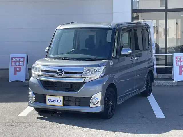 ダイハツ タント カスタム RS SA 青森県 2014(平26)年 7.5万km タングステングレーM (株)IDOMが運営する【じしゃロン青森店】の自社ローン専用車両になりますこちらは現金、またはオートローンご利用時の価格です。自社ローンご希望の方は別途その旨お申付け下さい。/４ＷＤ/ターボ/社外メモリーナビ/　AM/FM/CD/DVD/BT/フルセグＴＶ/ＥＴＣ/スマートアシスト/エコアイドル/両側パワースライドドア/ＬＥＤヘッドライト/フォグランプ/ドアバイザー/社外１５インチアルミ装着