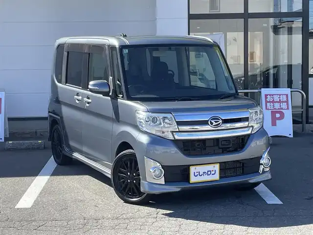 ダイハツ タント カスタム RS SA 青森県 2014(平26)年 7.5万km タングステングレーM (株)IDOMが運営する【じしゃロン青森店】の自社ローン専用車両になりますこちらは現金、またはオートローンご利用時の価格です。自社ローンご希望の方は別途その旨お申付け下さい。/４ＷＤ/ターボ/社外メモリーナビ/　AM/FM/CD/DVD/BT/フルセグＴＶ/ＥＴＣ/スマートアシスト/エコアイドル/両側パワースライドドア/ＬＥＤヘッドライト/フォグランプ/ドアバイザー/社外１５インチアルミ装着