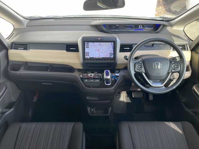 ホンダ フリード ハイブリット G ホンダセンシング 長野県 2016(平28)年 4.6万km ブルーホライゾンM ホンダセンシング/純正9型ナビフルセグTV/バックカメラ/ビルトインETC/ドライブレコーダー/両側パワースライドドア/Ｃ　コンフォートビューパッケージ/ＬＥＤヘッドライト/アダクティブクルーズコントロール/プッシュスタート/スペアキー