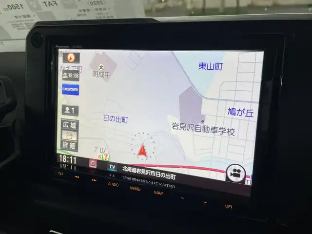 スズキ ジムニー シエラ JC 道央・札幌 2020(令2)年 5.7万km ブルーイッシュブラックパール3 ワンオーナー/寒冷地仕様/純正ナビ/フルセグTV（走行中視聴可）/CD/DVD/FM/AM/BT/SD/バックカメラ/クルーズコントロール（追従走行なし）/衝突軽減ブレーキ/横滑り防止装置/レーンキープアシスト/オートライト/オートマチックハイビーム/ダウンヒルアシストコントロール/プッシュスタート/ETC/純正エンジンスターター付/スマートキー×2/ドライブレコーダー（前方）/シートヒーター（運転席/助手席）/ウィンカーミラー/ドアバイザー/純正フロアマット/フォグランプ/ステアリングリモコン/革巻きステアリング/ヘッドライトクリーナー/社外AW付スタッドレスセット積込み/ (195/80/R15　5mm）