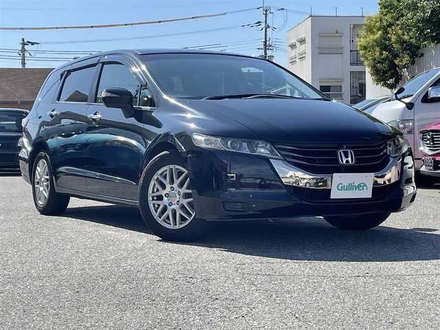 ホンダ オデッセイ M ファインスピリット 兵庫県 2010(平22)年 15.5万km クリスタルブラックパール メーカHDDナビ/FM/AM/CD/DVD/フルセグTV/バックカメラ/フロントカメラ/サイドカメラ/全方位カメラ/ETC/ステアリングスイッチ/キーレスキー/前方ドライブレコーダー(DRV-240)/オートライト/電動格納ミラー/社外アルミホイール/HIDヘッドライト/