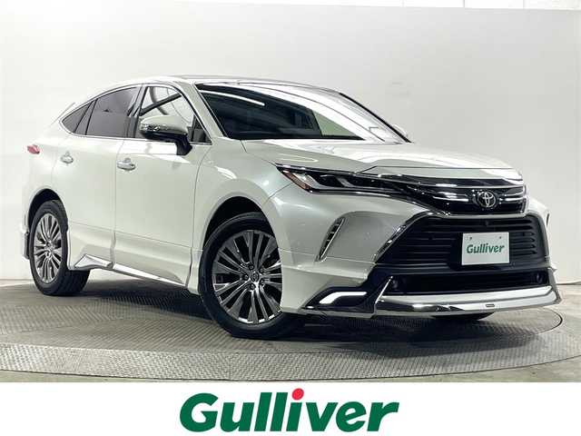 トヨタ ハリアー Z レザーパッケージ 大阪府 2021(令3)年 4.6万km ホワイトパールクリスタルシャイン サンルーフ　黒革シート　モデリスタエアロ　ＪＢＬナビＴＶ　３６０カメラ　デジタルインナーミラー　電動リアゲート　パワーシート／ヒーター／エアコン　衝突軽減　レーダーＣ　クリアランスソナー　ＢＳＭ
