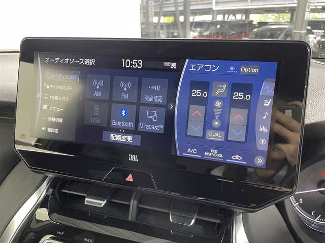 トヨタ ハリアー Z レザーパッケージ 大阪府 2021(令3)年 4.6万km ホワイトパールクリスタルシャイン サンルーフ　黒革シート　モデリスタエアロ　ＪＢＬナビＴＶ　３６０カメラ　デジタルインナーミラー　電動リアゲート　パワーシート／ヒーター／エアコン　衝突軽減　レーダーＣ　クリアランスソナー　ＢＳＭ