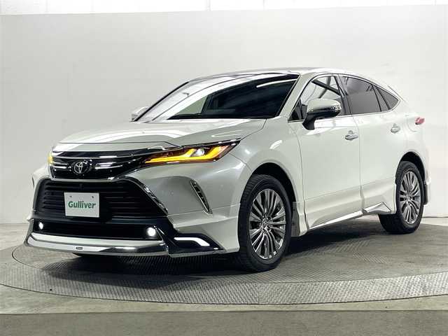 トヨタ ハリアー Z レザーパッケージ 大阪府 2021(令3)年 4.6万km ホワイトパールクリスタルシャイン サンルーフ　黒革シート　モデリスタエアロ　ＪＢＬナビＴＶ　３６０カメラ　デジタルインナーミラー　電動リアゲート　パワーシート／ヒーター／エアコン　衝突軽減　レーダーＣ　クリアランスソナー　ＢＳＭ