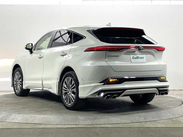 トヨタ ハリアー Z レザーパッケージ 大阪府 2021(令3)年 4.6万km ホワイトパールクリスタルシャイン サンルーフ　黒革シート　モデリスタエアロ　ＪＢＬナビＴＶ　３６０カメラ　デジタルインナーミラー　電動リアゲート　パワーシート／ヒーター／エアコン　衝突軽減　レーダーＣ　クリアランスソナー　ＢＳＭ