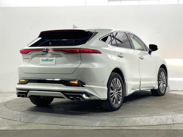 トヨタ ハリアー Z レザーパッケージ 大阪府 2021(令3)年 4.6万km ホワイトパールクリスタルシャイン サンルーフ　黒革シート　モデリスタエアロ　ＪＢＬナビＴＶ　３６０カメラ　デジタルインナーミラー　電動リアゲート　パワーシート／ヒーター／エアコン　衝突軽減　レーダーＣ　クリアランスソナー　ＢＳＭ