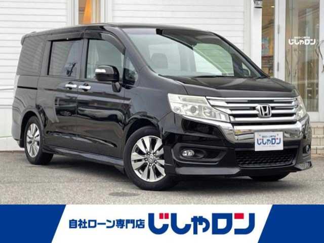 ホンダ ステップワゴン スパーダ Z 富山県 2013(平25)年 9.1万km プレミアムスパークルブラックパール (株)IDOMが運営する【じしゃロン富山店】の自社ローン専用車両になります。こちらは現金またはオートローンご利用時の価格です。自社ローンご希望の方は別途その旨お申し付け下さい/Gathers純正９インチナビ/バックカメラ/前方ドライブレコーダー/ETC/両側パワースライドドア/横滑り防止/HID/アクティブコーナリングライト/オートライト/ドアバイザー/フォグランプ/パドルシフト/ステアリングリモコン