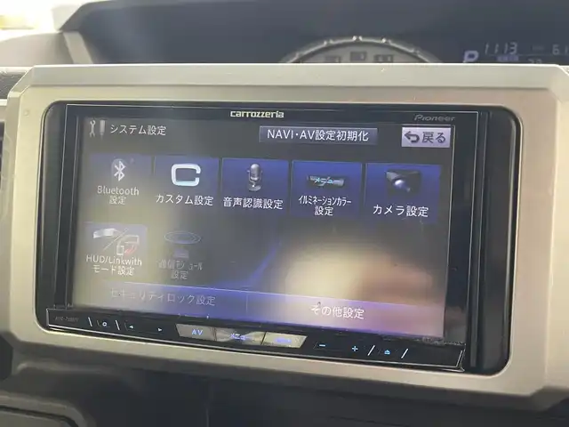 ダイハツ ウェイク G ターボ SA Ⅱ 滋賀県 2017(平29)年 6.2万km パールホワイトⅢ/ブルーマイカメタリック 2トーン 禁煙車/LEDヘッドライト/両側自動ドア/前後ドライブレコーダー/社外HDDナビ/CD/DVD/Bluetooth/革巻きステアリング/純正１４AW/スマートアシスト/衝突軽減ブレーキ/横滑り防止/アイドリングストップ/スマートキー/プッシュスタート