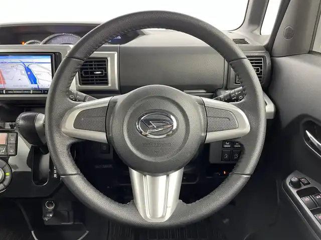 ダイハツ ウェイク G ターボ SA Ⅱ 熊本県 2017(平29)年 6.2万km パールホワイトⅢ/ブルーマイカメタリック 2トーン 両側パワースライドドア/前後ドライブレコーダー/社外ナビAVIC-ZH0077(CD/DVD/Bluetooth)/スマートアシスト/・衝突軽減ブレーキ/・先行車発進お知らせ機能/・レーンキープアシスト/・前後踏み間違い防止/横滑り防止/アイドリングストップ/後ろのみコーナーセンサー/純正フロアマット/純正１４インチAW/オートライト/LEDヘッドライト/スマートキー/プッシュスタート
