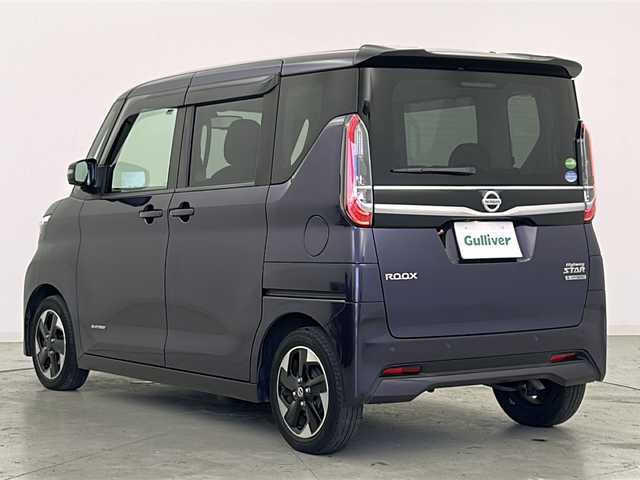 日産 ルークス HWS X プロパイロットED 宮城県 2021(令3)年 5.8万km アメジストパープル 禁煙車/プロパイロット/アラウンドビューモニター/エマージェンシーブレーキ/車線逸脱警報/オートマチックハイビーム/両側パワースライドドア/電動パーキングブレーキ/オートホールド/ステアリングスイッチ/プッシュスタート/スマートキー/純正フロアマット/ロールサンシェード/シートバックテーブル/純正14インチアルミホイール/LEDヘッドライト/LEDフォグランプ/アイドリングストップ/横滑り防止機能
