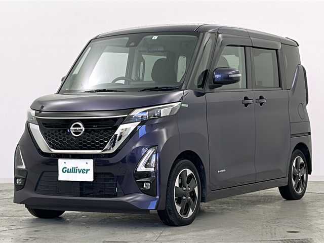 日産 ルークス HWS X プロパイロットED 宮城県 2021(令3)年 5.8万km アメジストパープル 禁煙車/プロパイロット/アラウンドビューモニター/エマージェンシーブレーキ/車線逸脱警報/オートマチックハイビーム/両側パワースライドドア/電動パーキングブレーキ/オートホールド/LEDヘッドライト/LEDフォグランプ/アイドリングストップ/横滑り防止機能/ステアリングスイッチ/プッシュスタート/スマートキー/純正フロアマット/ロールサンシェード/シートバックテーブル/純正14インチアルミホイール