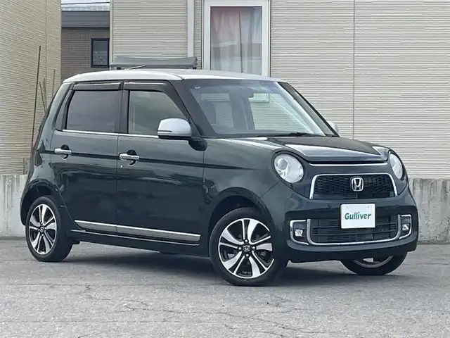 ホンダ Ｎ ＯＮＥ プレミアム ツアラー 青森県 2017(平29)年 5.5万km ブリティッシュグリーンP 4WD/ワンオーナー/社外ディスプレイオーディオ/・CD/DVD/USB/AUX/純正15AW/純正フロアマット/シートヒーター/エアーシート/ベンチシート/オートライト/フォグランプ/クルーズコントロール/パドルシフト/ETC/横滑り防止機能/アイドリングストップ/レーダー/エンジンスターター/保証書/取扱説明書