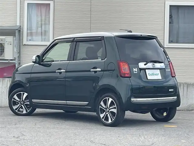 ホンダ Ｎ ＯＮＥ プレミアム ツアラー 青森県 2017(平29)年 5.5万km ブリティッシュグリーンP 4WD/ワンオーナー/社外ディスプレイオーディオ/・CD/DVD/USB/AUX/純正15AW/純正フロアマット/シートヒーター/エアーシート/ベンチシート/オートライト/フォグランプ/クルーズコントロール/パドルシフト/ETC/横滑り防止機能/アイドリングストップ/レーダー/エンジンスターター/保証書/取扱説明書