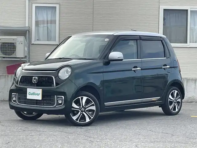 ホンダ Ｎ ＯＮＥ プレミアム ツアラー 青森県 2017(平29)年 5.5万km ブリティッシュグリーンP 4WD/ワンオーナー/社外ディスプレイオーディオ/・CD/DVD/USB/AUX/純正15AW/純正フロアマット/シートヒーター/エアーシート/ベンチシート/オートライト/フォグランプ/クルーズコントロール/パドルシフト/ETC/横滑り防止機能/アイドリングストップ/レーダー/エンジンスターター/保証書/取扱説明書