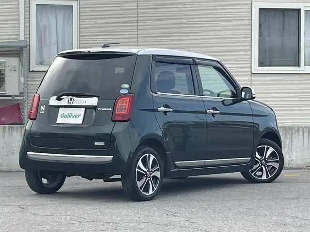 ホンダ Ｎ ＯＮＥ プレミアム ツアラー 青森県 2017(平29)年 5.5万km ブリティッシュグリーンP 4WD/ワンオーナー/社外ディスプレイオーディオ/・CD/DVD/USB/AUX/純正15AW/純正フロアマット/シートヒーター/エアーシート/ベンチシート/オートライト/フォグランプ/クルーズコントロール/パドルシフト/ETC/横滑り防止機能/アイドリングストップ/レーダー/エンジンスターター/保証書/取扱説明書