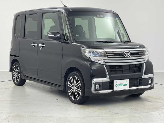 ダイハツ タント カスタム RS トップED SA Ⅲ 茨城県 2017(平29)年 6.3万km ブラックマイカメタリック 社外ナビ　バックカメラ　ＥＴＣ　前方ドラレコ　シートヒーター　両側パワースライドドア　スマートキー　プッシュスタート　衝突軽減ブレーキ　ハーフレザーシート　純正１５インチアルミホイール　アイドリングス
