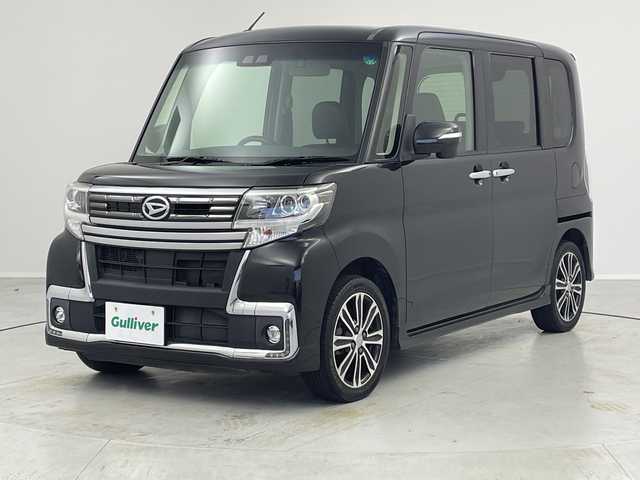 ダイハツ タント カスタム RS トップED SA Ⅲ 茨城県 2017(平29)年 6.3万km ブラックマイカメタリック 社外ナビ　バックカメラ　ＥＴＣ　前方ドラレコ　シートヒーター　両側パワースライドドア　スマートキー　プッシュスタート　衝突軽減ブレーキ　ハーフレザーシート　純正１５インチアルミホイール　アイドリングス