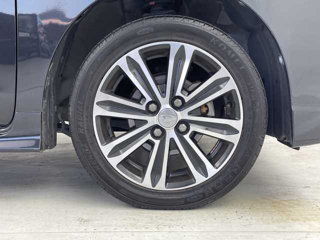 ダイハツ タント カスタム RS トップED SA Ⅲ 茨城県 2017(平29)年 6.3万km ブラックマイカメタリック 社外ナビ　バックカメラ　ＥＴＣ　前方ドラレコ　シートヒーター　両側パワースライドドア　スマートキー　プッシュスタート　衝突軽減ブレーキ　ハーフレザーシート　純正１５インチアルミホイール　アイドリングス