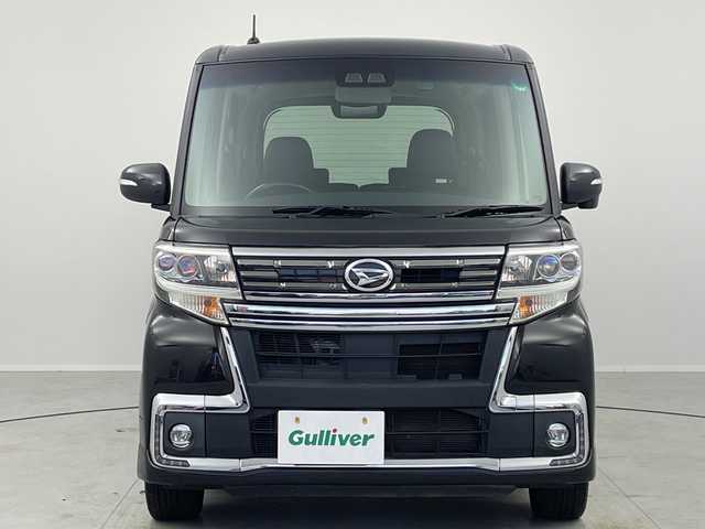 ダイハツ タント カスタム RS トップED SA Ⅲ 茨城県 2017(平29)年 6.3万km ブラックマイカメタリック 社外ナビ　バックカメラ　ＥＴＣ　前方ドラレコ　シートヒーター　両側パワースライドドア　スマートキー　プッシュスタート　衝突軽減ブレーキ　ハーフレザーシート　純正１５インチアルミホイール　アイドリングス